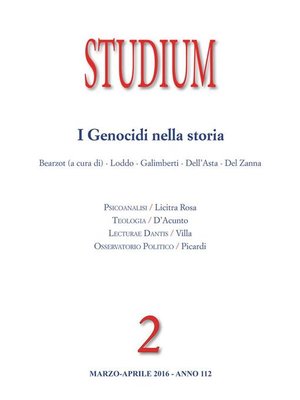 cover image of Studium--I Genocidi nella storia